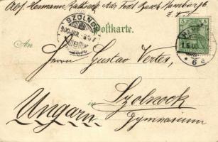 1900 Hamburg, Schnelldampfer "Normannia". Kunstverlag Röpke & Woortman. Art Nouveau, f...