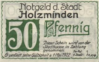 Német Birodalom/Weimari Köztársaság/Holzminden 1922. 25Pf, 50Pf,  75Pf, 3klf db, teljes sor! T:I