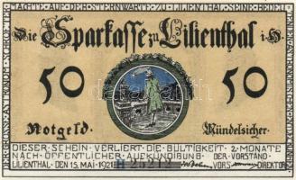 Német Birodalom/Weimari Köztársaság/Lilienthal 1921. 25Pf, 50Pf,  75Pf, 3klf db, teljes sor! T:I