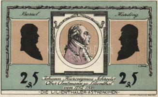 Német Birodalom/Weimari Köztársaság/Lilienthal 1921. 25Pf, 50Pf,  75Pf, 3klf db, teljes sor! T:I