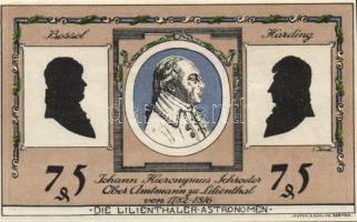 Német Birodalom/Weimari Köztársaság/Lilienthal 1921. 25Pf, 50Pf,  75Pf, 3klf db, teljes sor! T:I