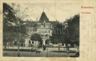 1913 Kisszeben, Sabinov, Zeben; városháza. Stehr Gusztáv kiadása / town hall (EK)