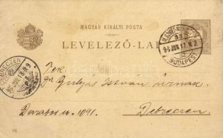 1896 Ferenc József király koronázása / Coronation ceremony of Franz Joseph. Posner és Fia 2 Kr brown...