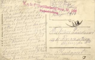 Maribor, Marburg an der Drau; Ausblick vom Schlapfenberg / general view + K. u. k. Feldartilleriereg...