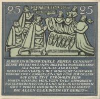 Német Birodalom/Weimari Köztársaság/Hameln 1921. 25Pf, 50Pf, 75Pf, 1M, 4 klf db, teljes sor! T:I,I-