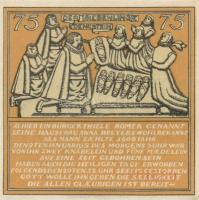 Német Birodalom/Weimari Köztársaság/Hameln 1921. 25Pf, 50Pf, 75Pf, 1M, 4 klf db, teljes sor! T:I,I-