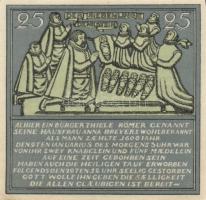 Német Birodalom/Weimari Köztársaság/Hameln 1921. 25Pf, 50Pf, 75Pf, 1M, 4 klf db, teljes sor! T:I,I-