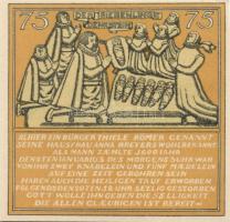 Német Birodalom/Weimari Köztársaság/Hameln 1921. 25Pf, 50Pf, 75Pf, 1M, 4 klf db, teljes sor! T:I,I-