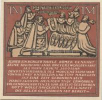 Német Birodalom/Weimari Köztársaság/Hameln 1921. 25Pf, 50Pf, 75Pf, 1M, 4 klf db, teljes sor! T:I,I-