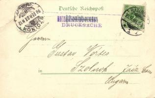 1898 Hamburg, Jungfernstieg, Blankenese Süllberg, Rathaus, Vierländerin. Kunst. Anstalt Rosenblatt 1...