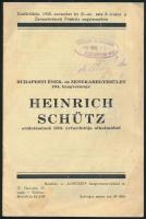 1935-1938 Vegyes zenei műsorfüzet tétel, 6 db: Erica Morini, Nathaniel Milstein, Faragó György, Slyv...
