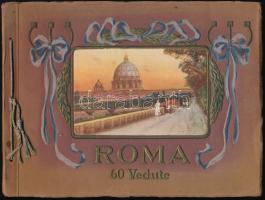 Roma 60 Vedute. 60 db fekete-fehér fotót tartalmazó képes leporelló+Ricordo di Firenze. 20 színes képet tartalmazó leporelló, a címlap hiányzik.