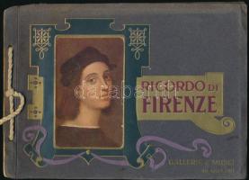 Roma 60 Vedute. 60 db fekete-fehér fotót tartalmazó képes leporelló+Ricordo di Firenze. 20 színes ké...