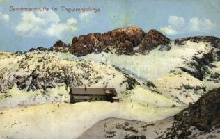 1915 Triglav, Deschmannhütte im Triglavergebirge / mountain hut (worn corners)