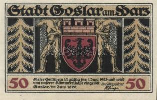 Német Birodalom/Weimari Köztársaság/Goslar 1920. 10Pf, 25Pf, 50Pf, 3 klf db, teljes sor! T:I
