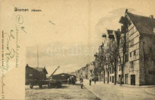 1899 Bremen, Schlachte / quay, harbor. Phot. & Verl. v. Louis Koch