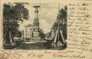 1899 Altona (Hamburg), Kriegerdenkmal. Verlag v. C. Worzedialeck / monument (EK)