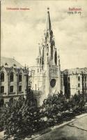 1908 Budapest IX. Örökimádás templom az Üllői úton. Divald Károly 2028-1908.