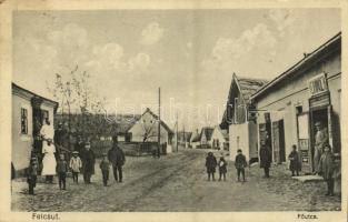 1935 Felcsút, Fő utca, Veihinger (?) üzlete (EK)