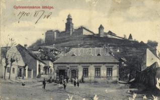 1910 Pannonhalma, Győrszentmárton; gyógyszertár, Wágner Géza üzlete és saját kiadása (felszíni sérülés / surface damage)