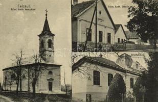 1930 Felcsút, Római katolikus templom és iskola, Községháza (EK)