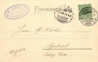 1900 Frankfurt am Main, Brückenmühle / bridge, mill