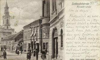1903 Székesfehérvár, Kossuth utca, templom. Eisler Adolf kiadása