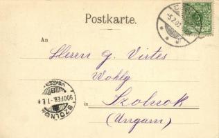 1900 Koblenz, Coblenz; Das alte Mainzerthor / gate, barrier