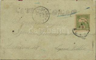 1904 Aszód, Bableves csárda - saját kézzel festett képeslap / hand-painted postcard s: Lajos (EB)