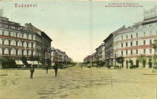 1907 Budapest VI. Andrássy út és Oktogon tér, Gaál András üzlete