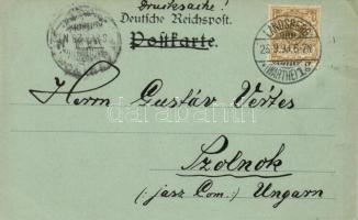 1898 Gorzów Wielkopolski, Landsberg an der Warthe; general view. O. Schleich Nachf. No. 227. M. (EK)