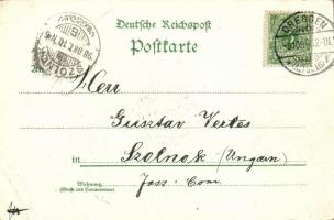 1898 Dresden, Hauptansicht v. Neustadt gesehen, Kgl. Belvedere, Kgl. Hoftheater / bridge, tram, thea...