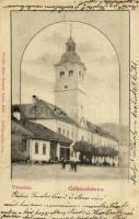 1902 Gölnicbánya, Gelnica; Városház, Bernáth Ferenc üzlete. Matz Gusztáv kiadása / town hall, shop