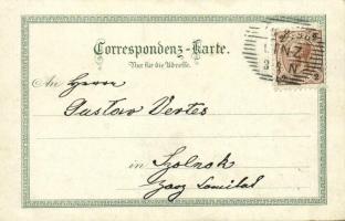 1898 Linz, Maria Empfängnissdom, Donau Brücke u. Urf mit Pöstlingberg / cathedral, bridge, coat of a...