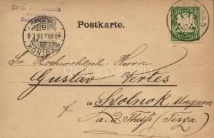 1899 Nürnberg, Blick auf das heilige Geist Spital, Rathaus, Der Heinkersteg / hospital, town hall, w...