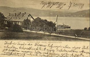 1906 Maiernigg, Wörthersee / ship station. Römmler & Jonas (fl)