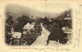 1901 Baden bei Wien, Helenthal / street view, villas. Verlag R. Jocham 1523. (EK)