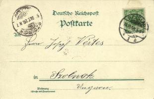 1898 Wroclaw, Breslau; Museum, Regierungs-Gebäude. Kunstanstalt J. Miesler 166. Art Nouveau, floral,...