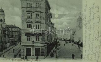 1898 Fiume, Rijeka; Via del Corso / street view (EK)