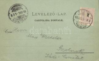 1898 Fiume, Rijeka; Via del Corso / street view (EK)