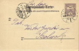 1900 Fiume, Rijeka; Via del Molo / molo, quay, steamship. Verlag v. F. A. Schnautz