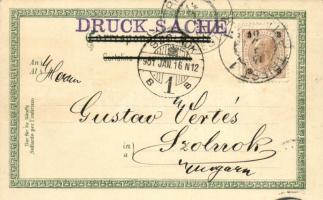 1901 Trieste, Trieszt, Trst; Molo S. Carlo / molo, sailing vessels. Editore Alessandro Levi Art Nouv...