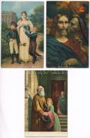 5 db RÉGI Stengel képeslap: 3 művész motívum és 2 London / 5 pre-1945 Stengel postcards: 3 art motive and 2 London