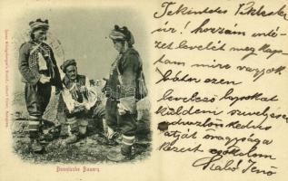 1898 Bosnische Bauern / Bosnian folklore, peasants. Ignaz Königsbergers Nachf. Albert Thier (EK)