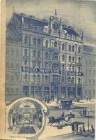 Budapest VII. Meteor szálloda és Nagykávéház, automobil, Vestibule, belső. Erzsébet körút 6. (non PC) (vágott / cut)
