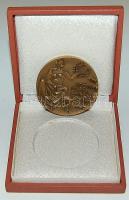 1966. "Atlétikai EB" Br emlékplakett, eredeti díszdobozban! T:2 pici ph. R!