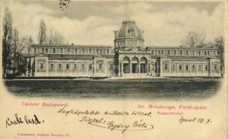 1898 Budapest XIII. Margitsziget, Fürdő. Grassmann kiadása