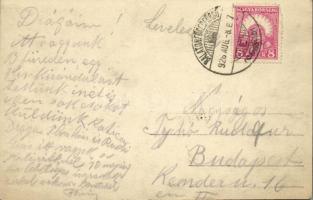 1926 Balatonfüred-fürdő, nyaralók. photo