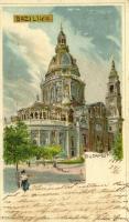 1899 Budapest V. Bazilika, Art Nouveau, litho s: Rosenberger (EB)