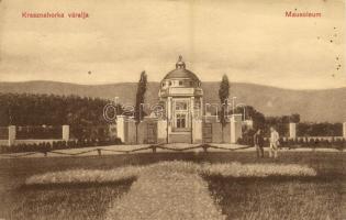 1913 Krasznahorkaváralja, Krásnohorské Podhradie; mauzóleum. Fuchs József kiadása / mausoleum